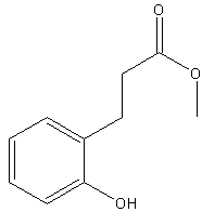 3-(2-羟苯基)丙酸甲酯结构式
