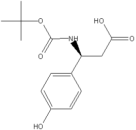 (S)-Boc-β-酪氨酸结构式