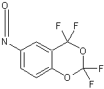 6-异氰酸-2,2,4,4-四氟-1,3-苯并二环氧乙烯结构式