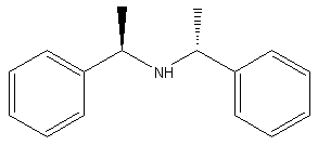(+)-双-[(R)-1-苯基乙基)]胺结构式