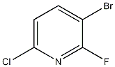 3-溴-6-氯-2-氟吡啶结构式