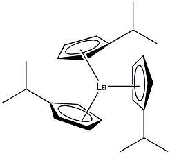 三(异丙基环戊二烯)化镧结构式