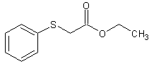 (甲基硫代)醋酸乙酯结构式
