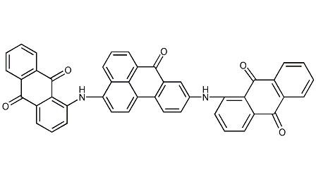 1,1'-[(7-氧代-7H-苯并[DE]蒽-3,9-二基)二亚氨基]二(9,10-蒽二酮)结构式