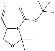 叔丁基(R)-(+)-4-甲酰-2,2-甲基-3-恶唑羧酸结构式