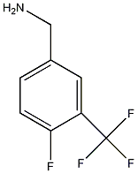 4-氟-3-(三氟甲基)苄胺结构式