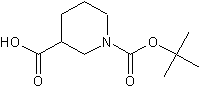 N-BOC-3-哌啶羧酸结构式