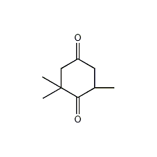 2,6,6-三甲基-1,4-环己二酮结构式