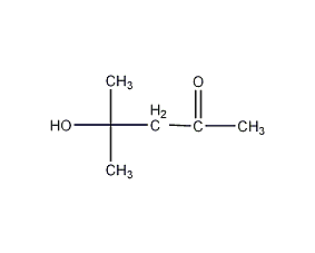 4-甲基-4-羟基-2-戊酮结构式