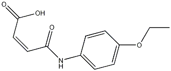 N-(4-乙氧苯基)马来酸结构式