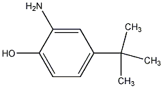 2-氨基-4-叔丁基苯酚结构式