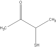 3-巯基-2-丁酮结构式