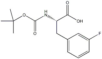 Boc-L-3-氟苯丙氨酸结构式