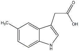 5-甲基吲哚-3-乙酸结构式