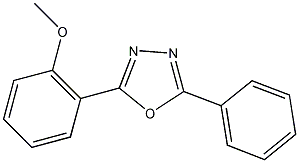 2-(2-甲氧基苯基)-5-苯基-1,3,4-噁二唑结构式