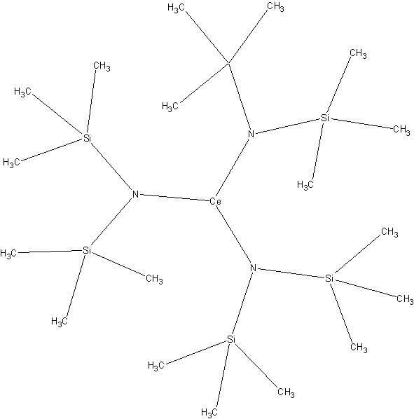 三[N,N-双(三甲基硅烷)胺]铯结构式