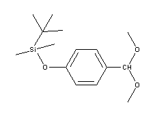 叔丁基[4-(二甲氧基甲基)苯氧基]二甲基硅烷结构式