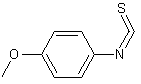 4-甲氧基苯基异硫氰酸酯结构式