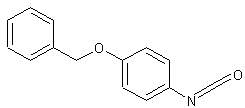 4-苄氧基苯基异氰酸盐结构式