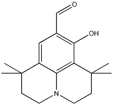 9-醛基-8-羟基-1,1,7,7-四甲基久洛尼定结构式