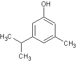 5-异丙基-3-甲基苯酚结构式