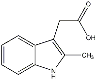 2-甲基吲哚-3-乙酸结构式