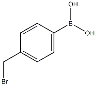 4-(溴甲基)苯硼酸结构式