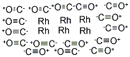 十六羰基六铑结构式