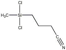 (3-氰基丙基)甲基氯代硅烷结构式