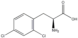 L-2,4-二氯苯丙氨酸结构式
