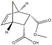 顺-5-降冰片烯-内-2,3-二羧酸单甲酯结构式