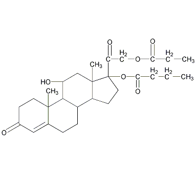 丁酸丙酸氢可的松结构式