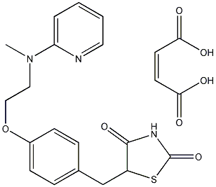 马来酸罗格列酮结构式