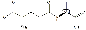 γ-L-谷氨酰-L-丙氨酸结构式