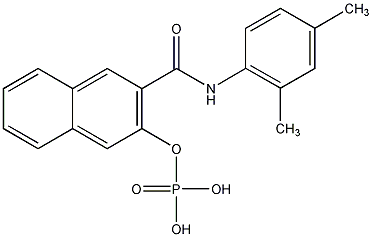 磷酸萘酚AS-MX结构式
