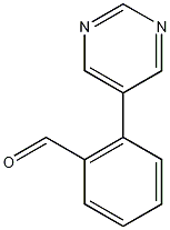 2-嘧啶-5-基苯甲醛结构式