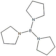 三(四氢吡咯)硼烷结构式
