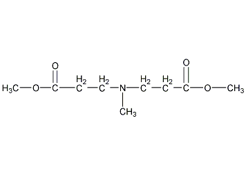 3,3'-甲基亚氨基二丙酸二甲酯结构式