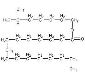 6-甲基庚基棕榈酸酯结构式