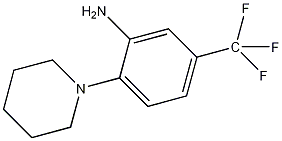 2-哌啶-1-基-5-(三氟甲基)苯胺结构式
