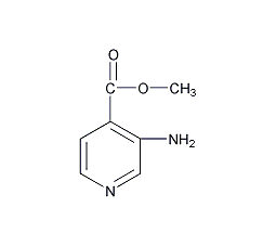 3-氨基吡啶-4-羧酸甲酯结构式