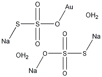 金硫代硫酸钠结构式