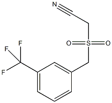 (3-三氟甲基对甲苯磺酰氯)乙腈结构式