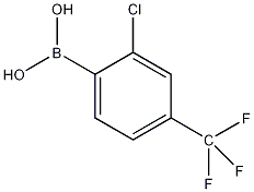 2-氯-4-三氟甲基苯硼酸结构式