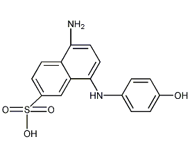 5-Amino-8-(4-hydroxyphenylamino)naphthalene-2-sulfonicacid