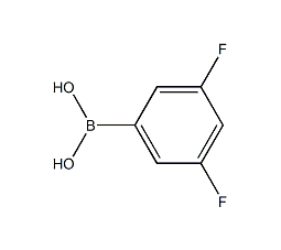 3,5-二氟苯硼酸结构式