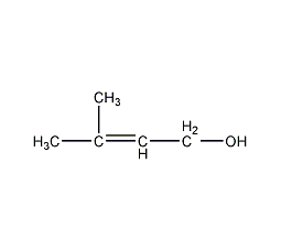 3-甲基-2-丁烯-1-醇结构式