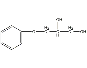 3-苯氧基-1,2-丙二醇结构式