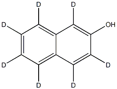2-萘酚-1,3,4,5,6,7,8-d7结构式