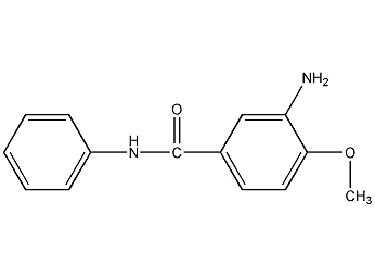 3-氨基-4-甲氧基苯甲酰苯胺结构式